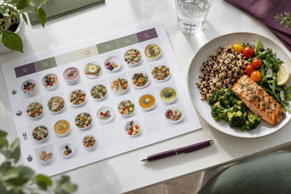 Plan alimentar săptămânal alături de o masă echilibrată